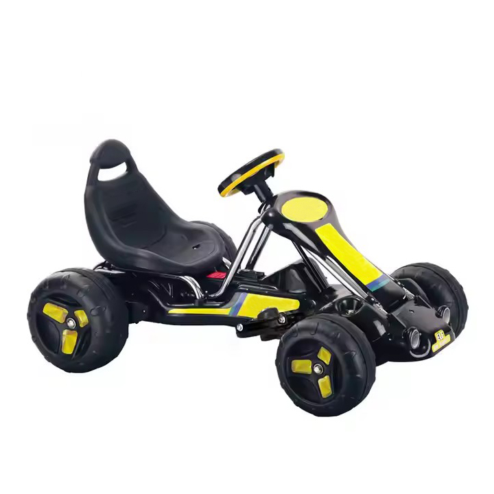Go Kart Pedal Kids - Электрический педальный карт, четырехколесный универсальный транспорт,
