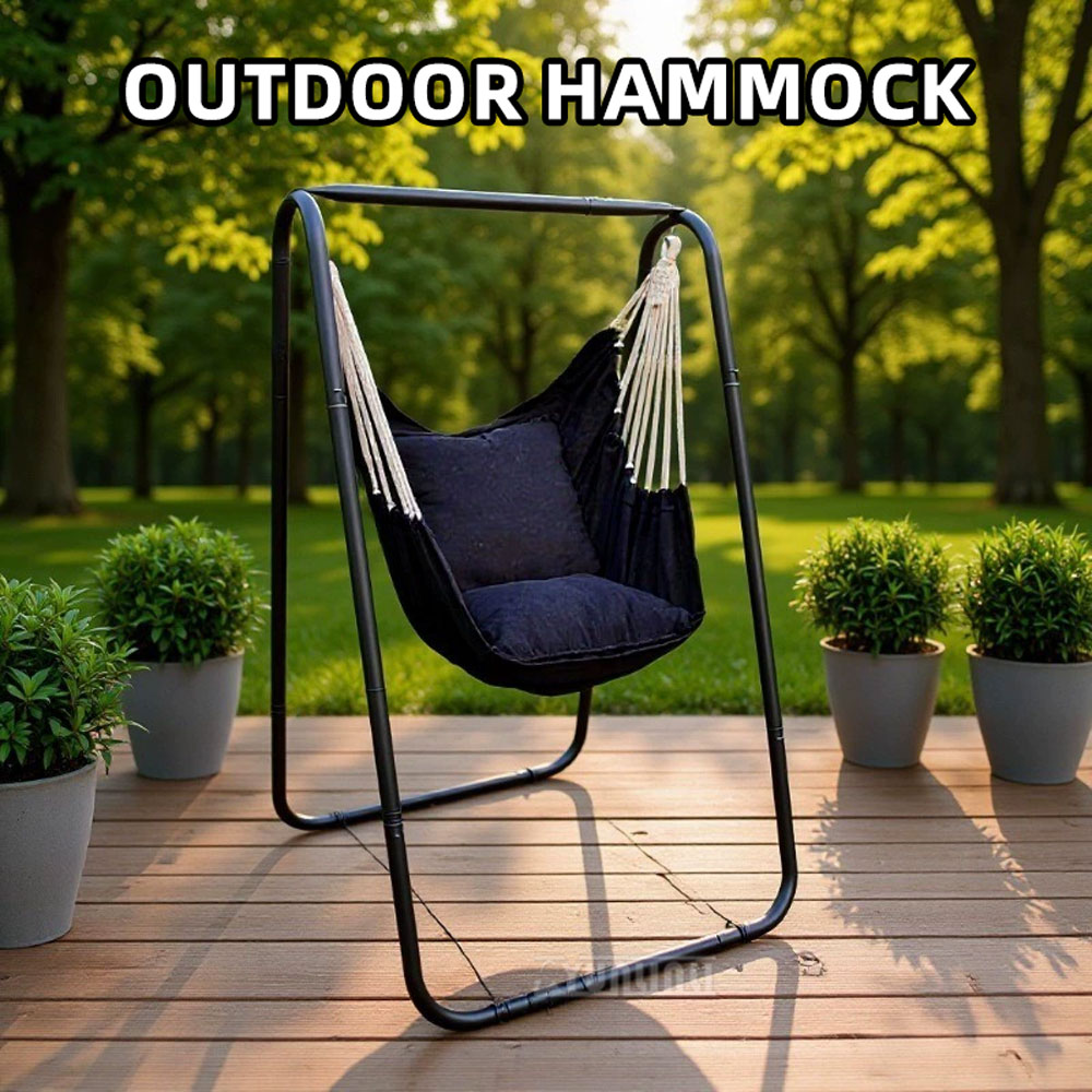 Kids Outdoor Hammock Swing - Подвесное кресло-гамак на подставке, простая установка,