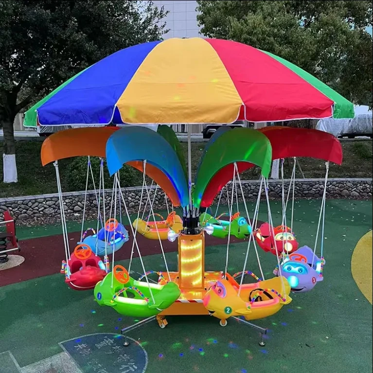 Kids Outdoor Merry Go Round - Аттракцион-карусель 2026: мини-карусель для детей, коммерческая