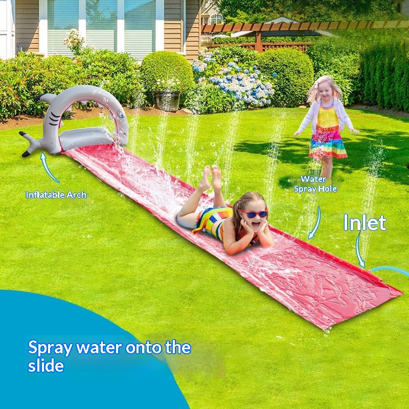 Надувная водная горка-бассейн  – обзор и цена Kids Outdoor Garden Toys
