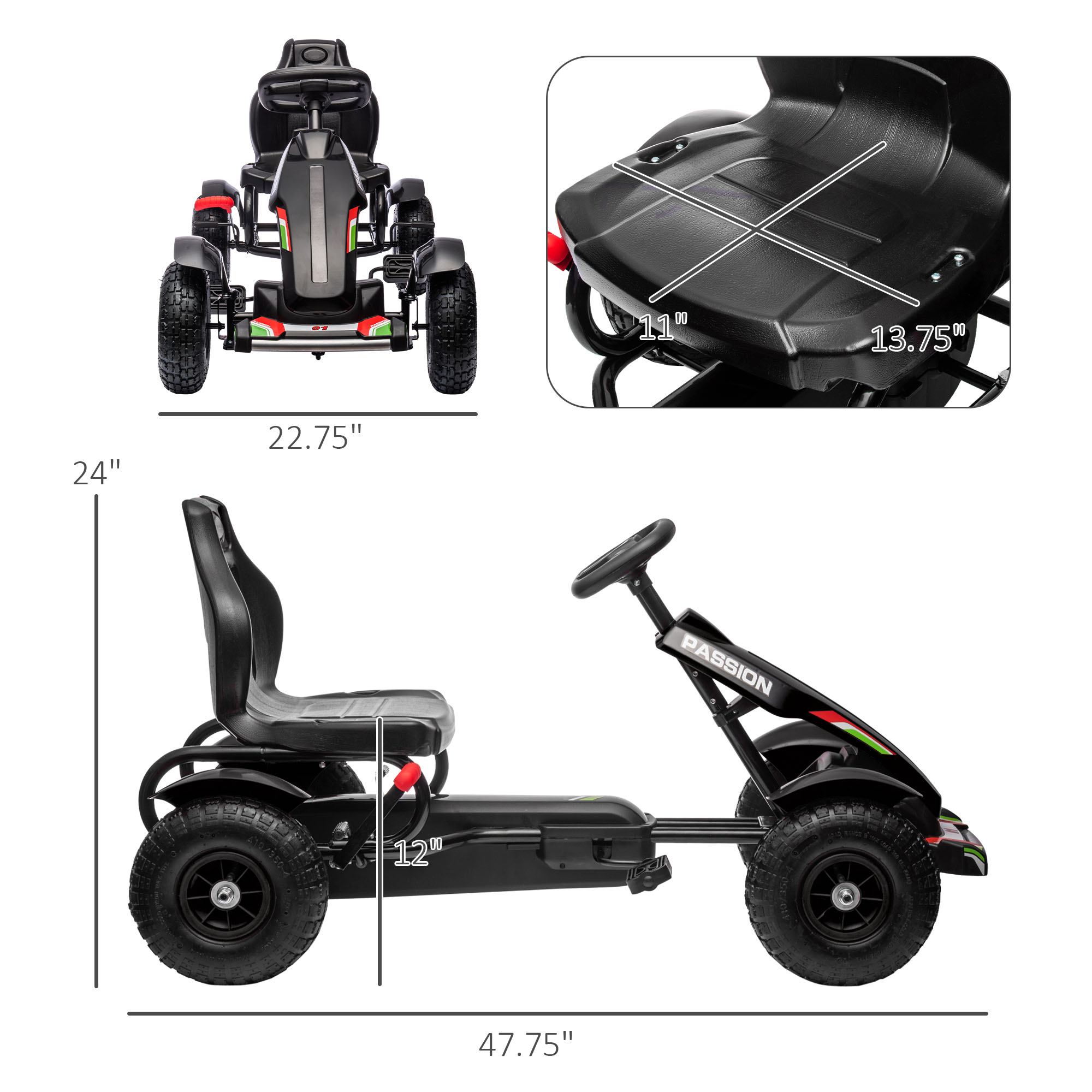 Детский педальный карт, для ка – обзор и цена Go Kart Pedal Kids