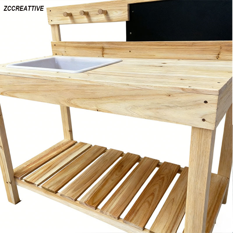 Детский деревянный рабочий сто – обзор и цена Kids Outdoor Mud Kitchen